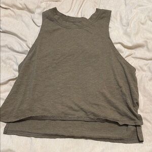 Olive Sleeveless Women's Muscle Tee